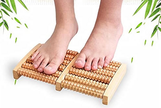 Foot Massage,Wooden Roller